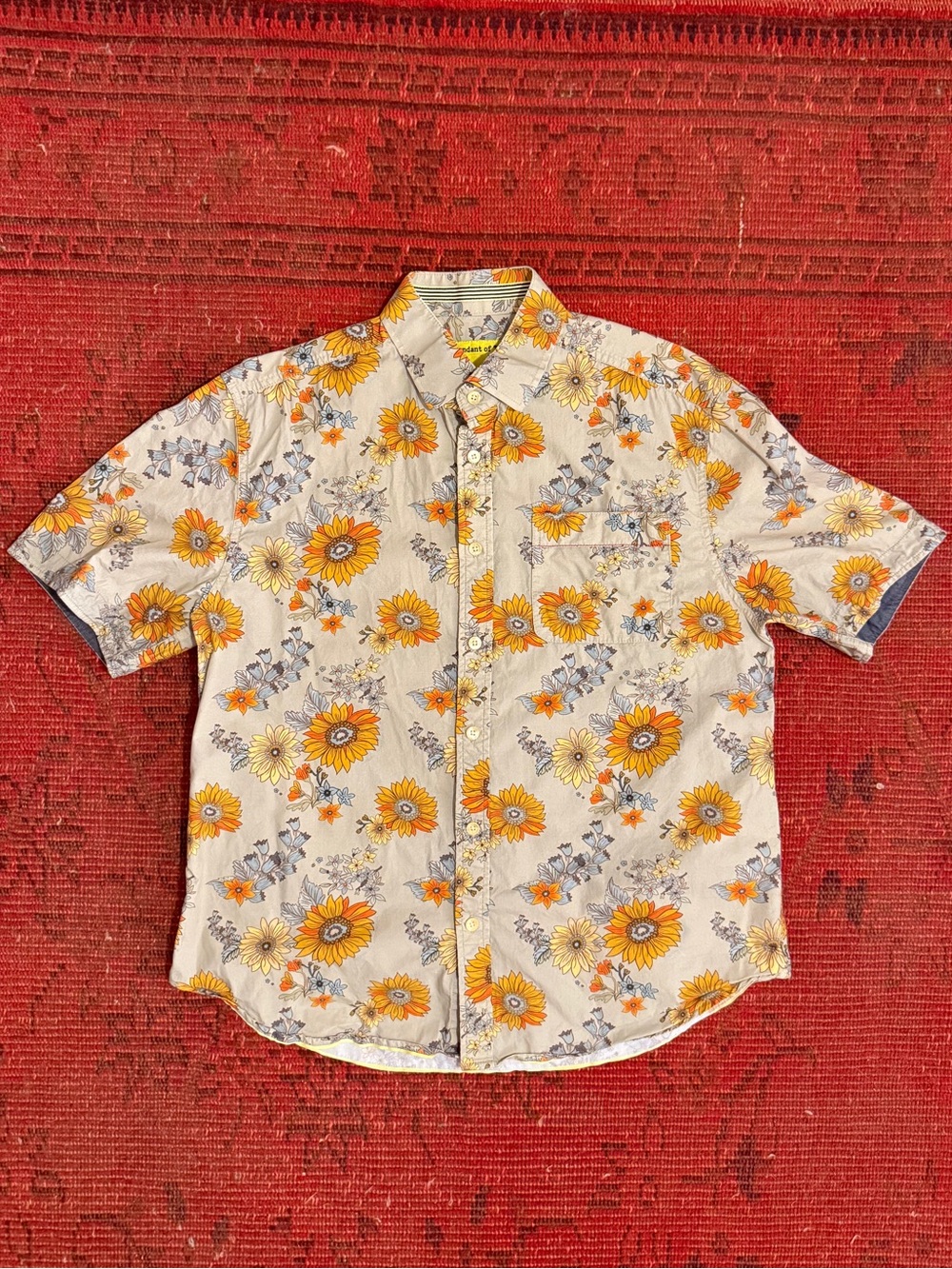 Descendant of Thieves “Golden Flower” Button-Down Shirt.